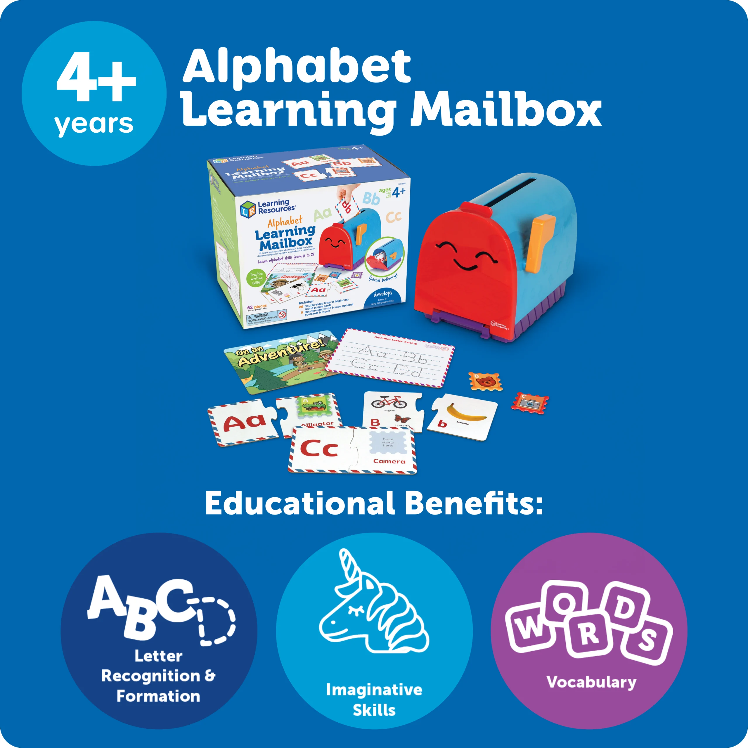 Learning Resources Puzzle Alphabet Learning Mailbox - Image 6