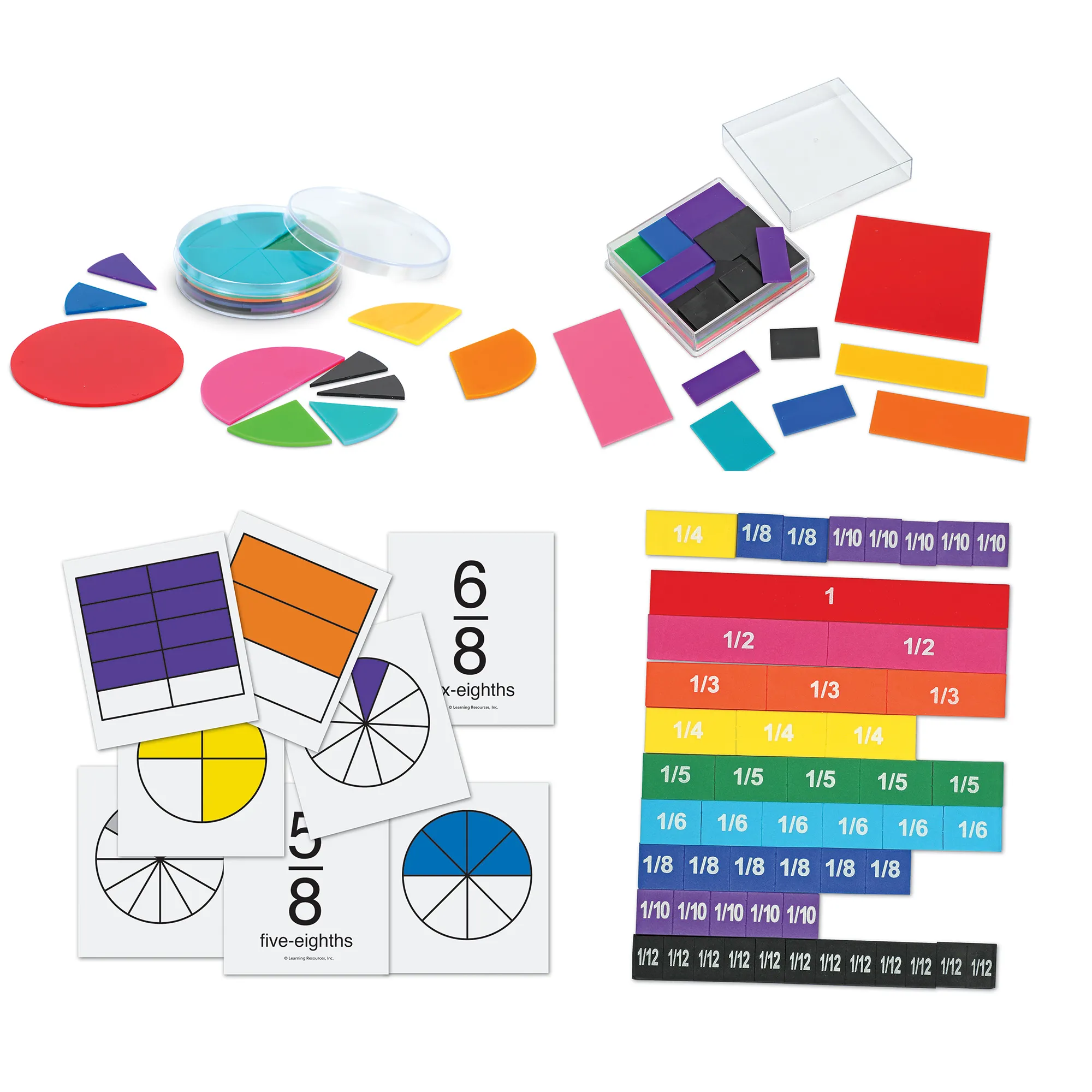 Learning Resources Puzzle Rainbow Fraction® Teaching System Kit - Image 3