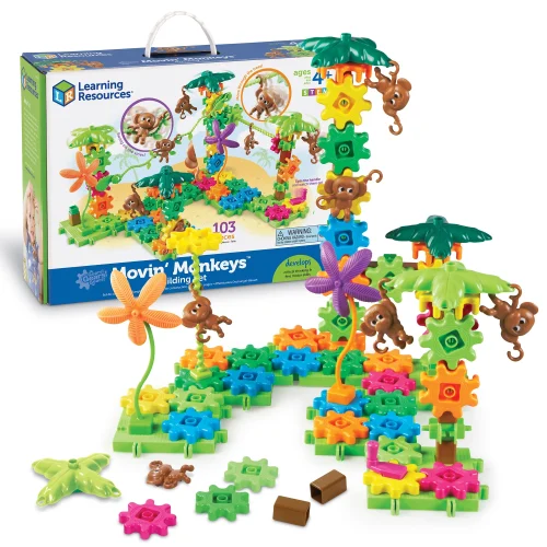 Learning Resources Puzzle Gears! Gears! Gears!® Movin' Monkeys™ Building Set