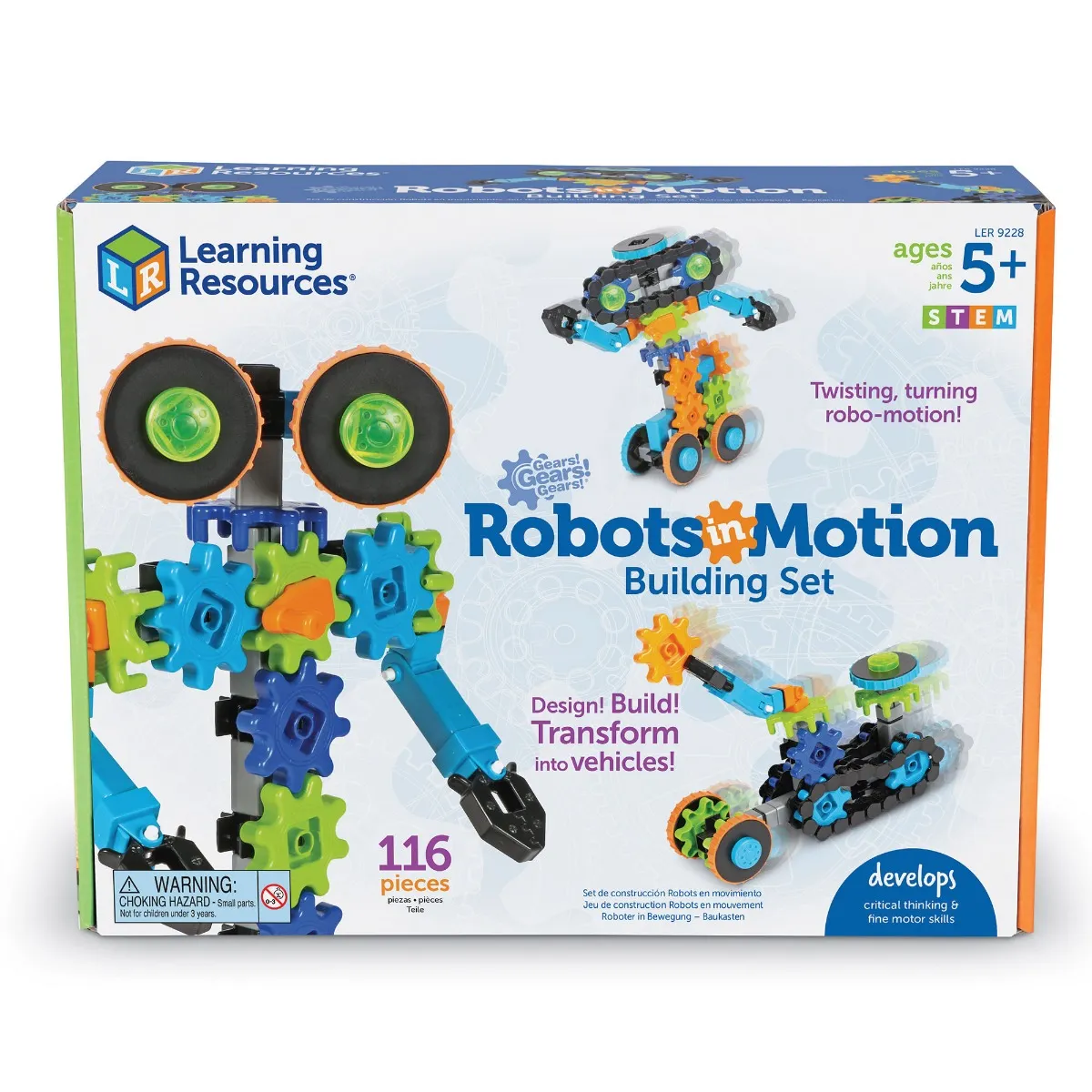 Learning Resources Puzzle Gears! Gears! Gears!® Robots in Motion - Image 9