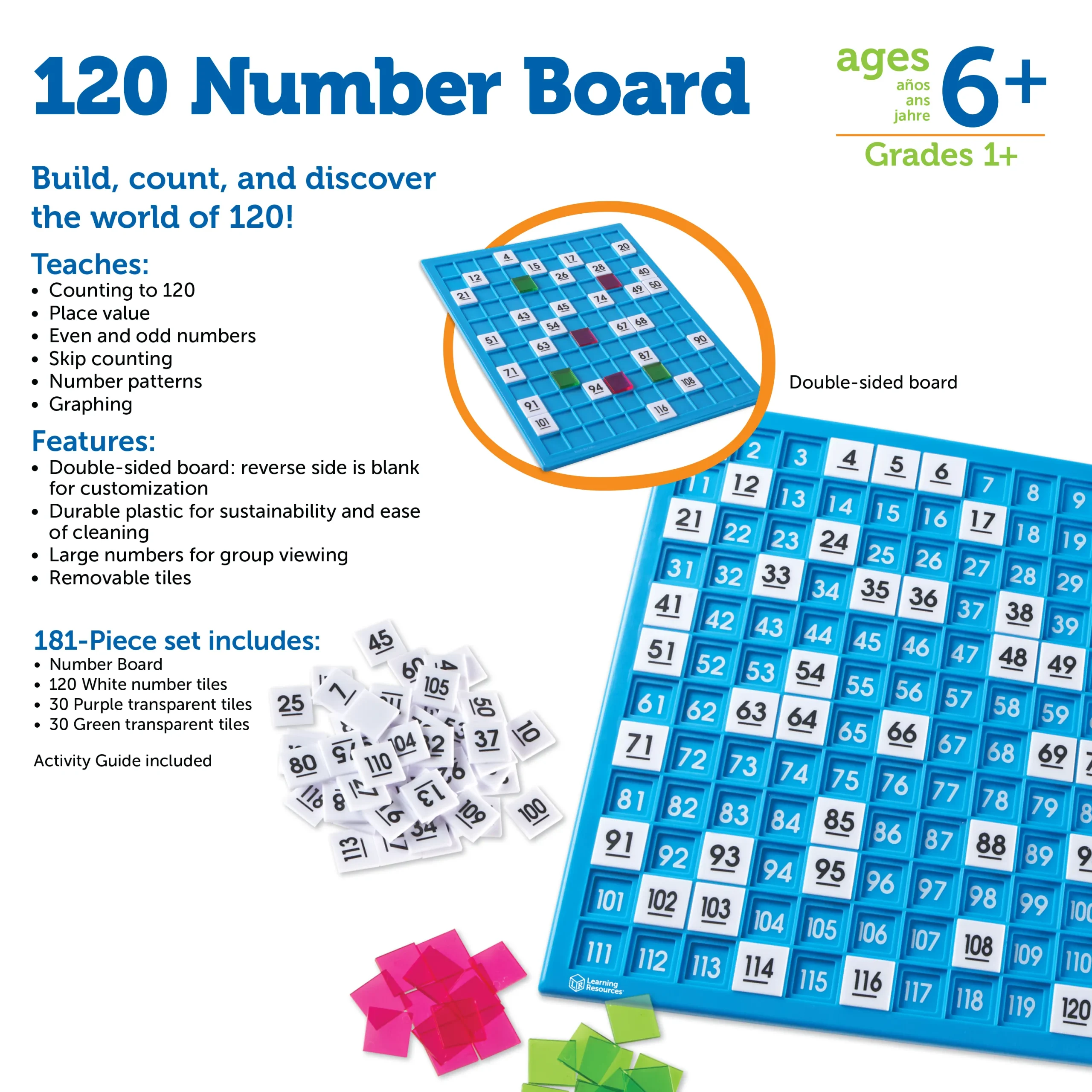 Learning Resources Puzzle 120 Number Board - Image 6