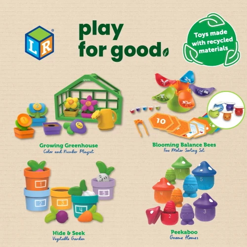 Alternative view of Learning Resources Puzzle Growing Greenhouse Color and Number Playset