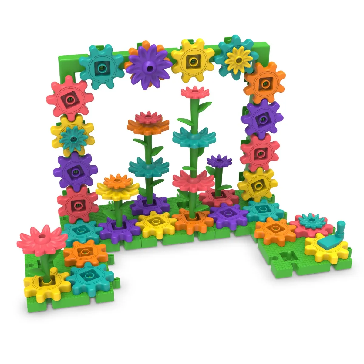 Learning Resources Puzzle Gears! Gears! Gears! Garden Gears™ Building Set - Image 2