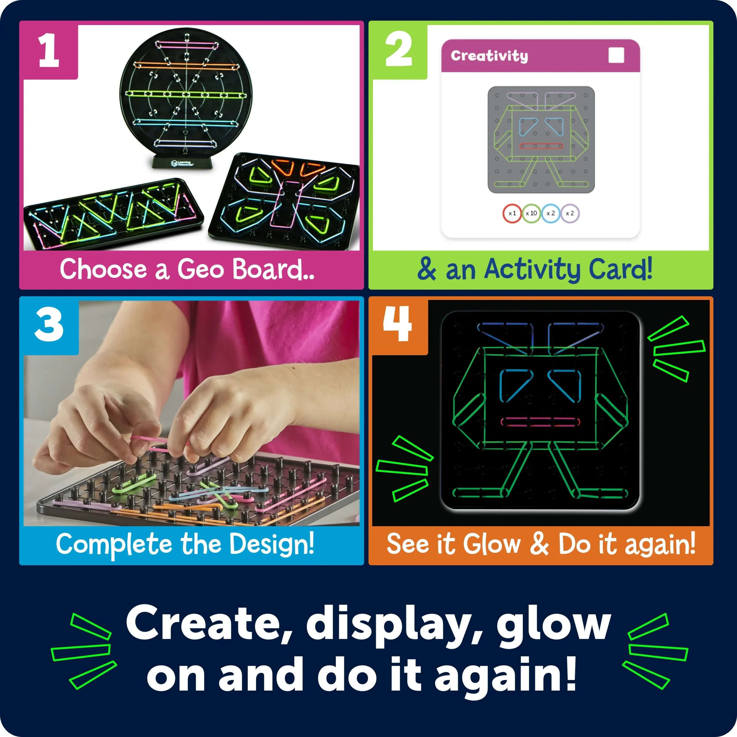 STEM Explorers Geo-Glow Art - Image 5