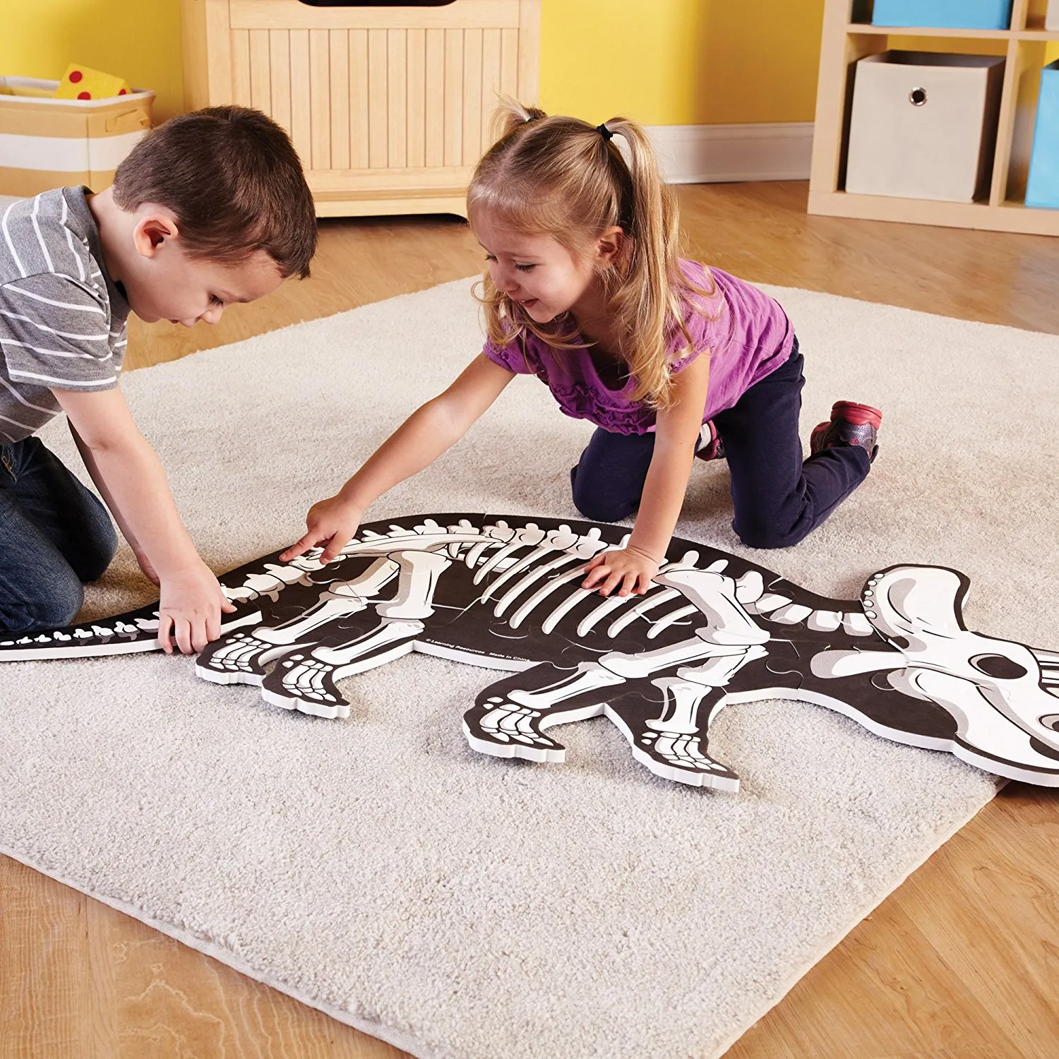 Learning Resources Puzzle Jumbo Dinosaur Floor Puzzle Triceratops - Image 5