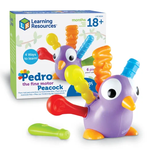 Learning Resources Puzzle Pedro the Fine Motor Peacock
