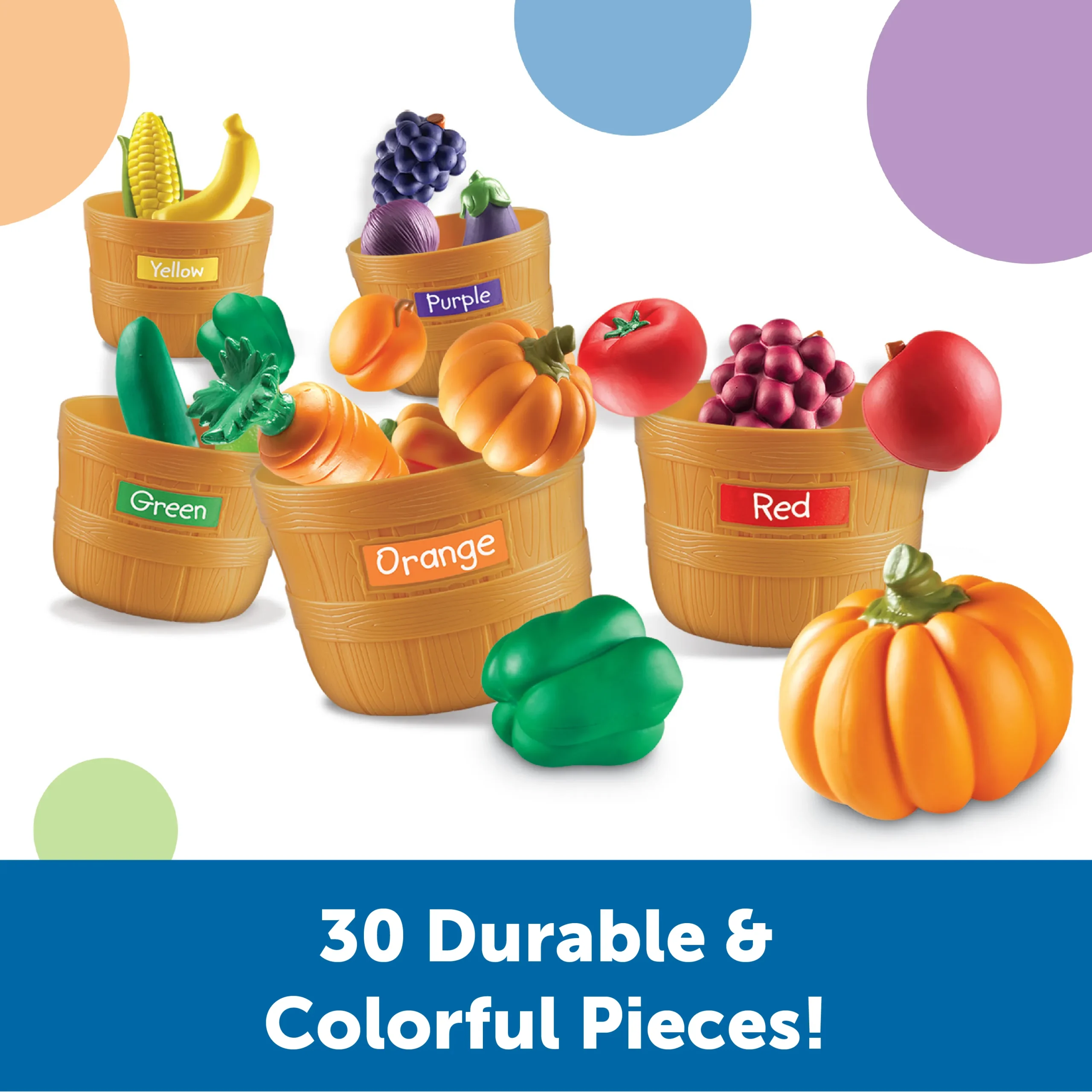 Learning Resources Puzzle Farmer's Market Color Sorting Set - Image 2
