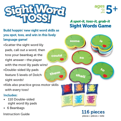 Alternative view of Learning Resources Puzzle Sight Words Toss