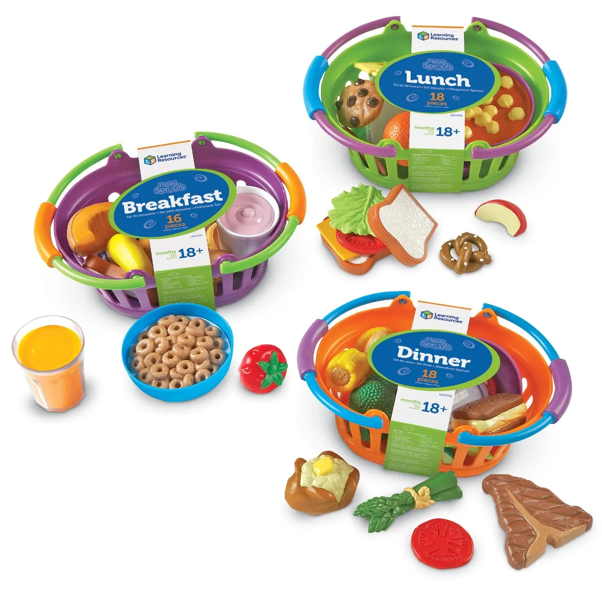 Learning Resources Puzzle New Sprouts® Breakfast, Lunch and Dinner Baskets - Image 9