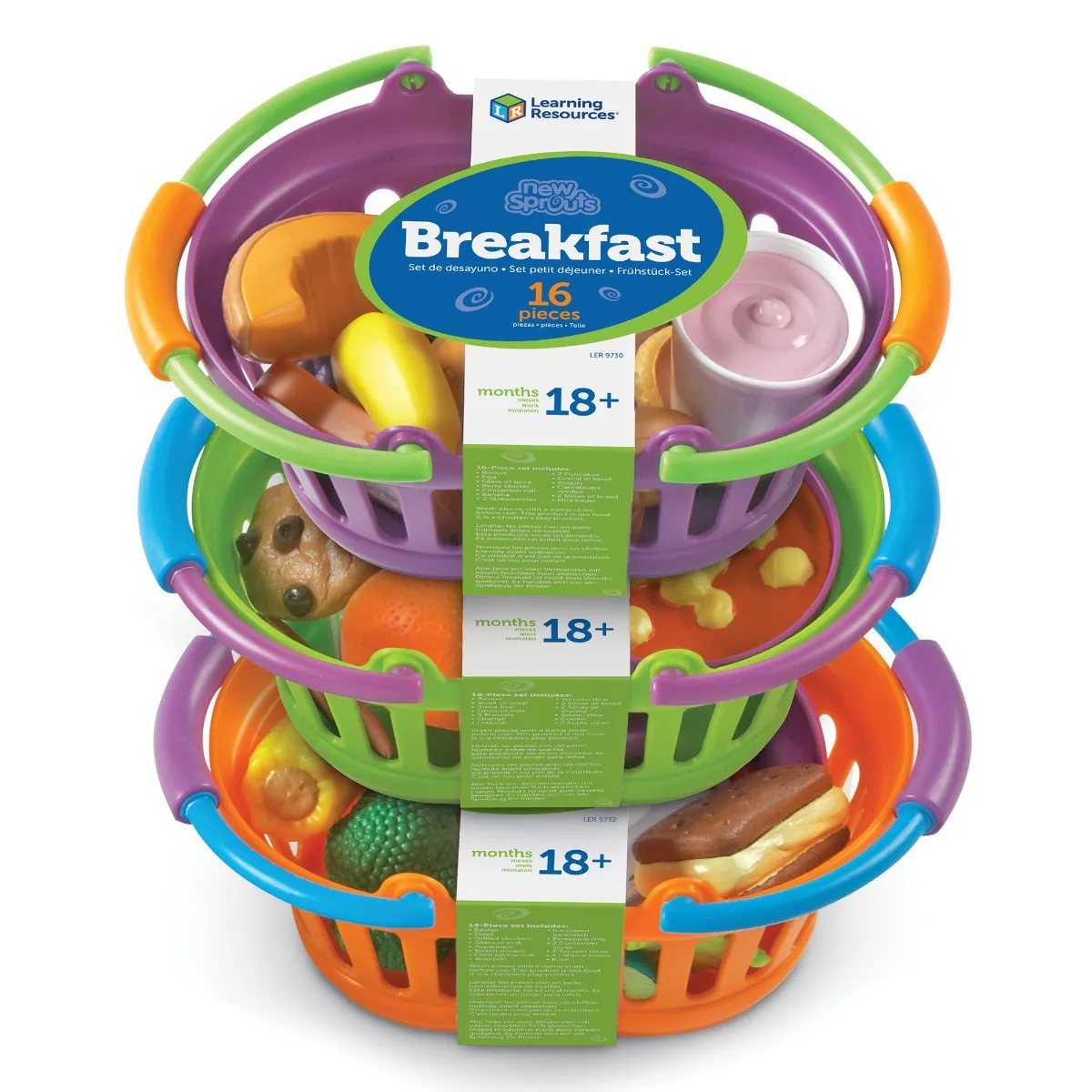 Learning Resources Puzzle New Sprouts® Breakfast, Lunch and Dinner Baskets - Image 2