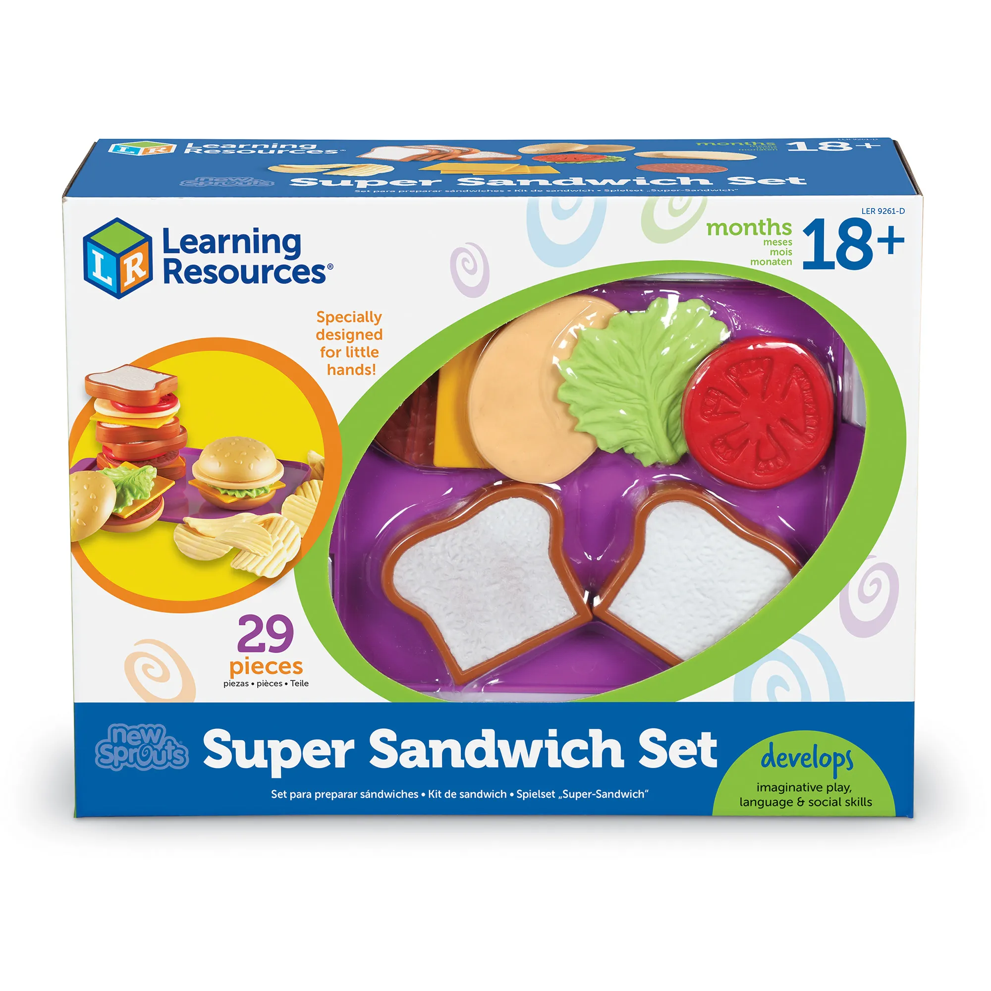 Learning Resources Puzzle New Sprouts® Super Sandwich Set - Image 4