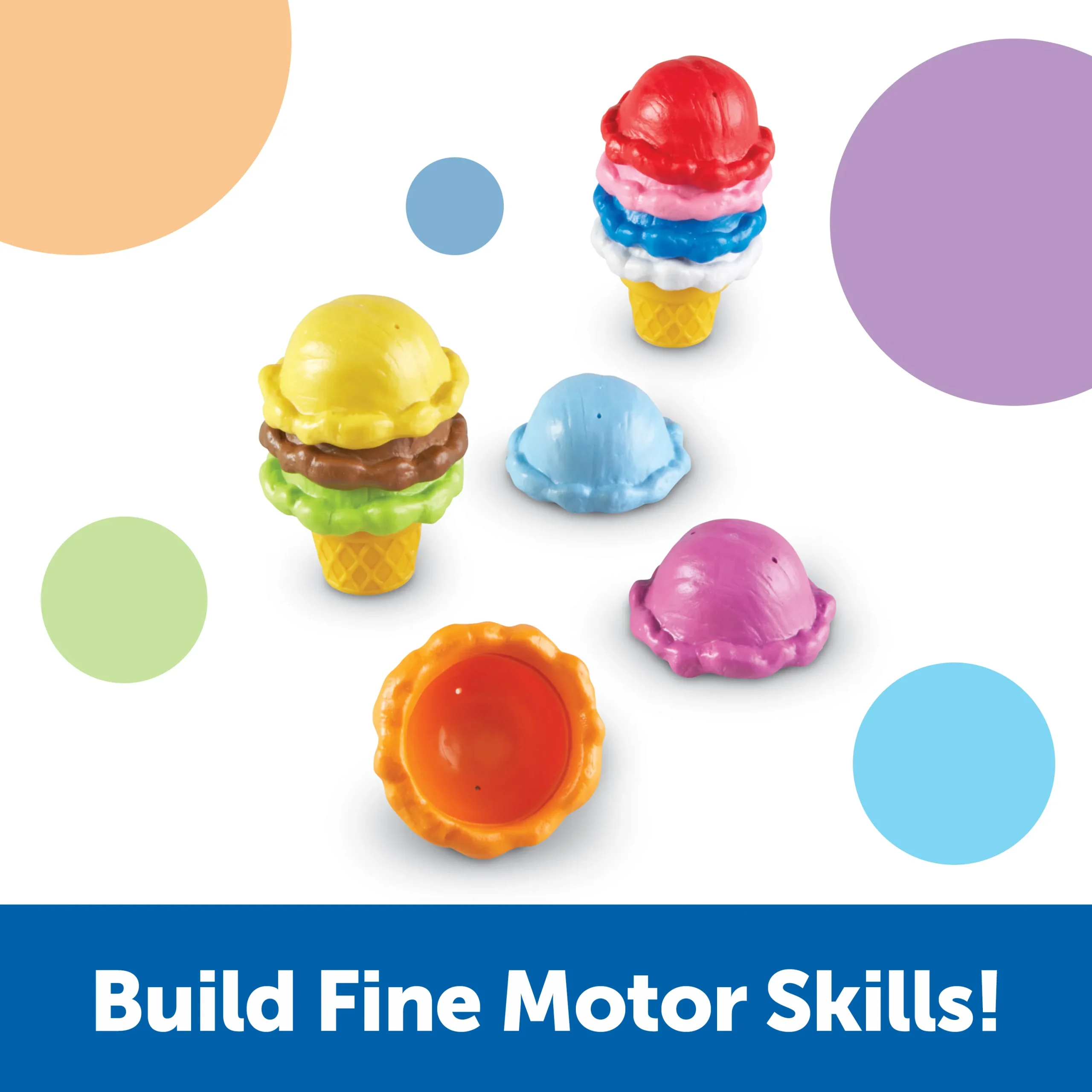 Learning Resources Puzzle Smart Snacks® Rainbow Color Cones - Image 5