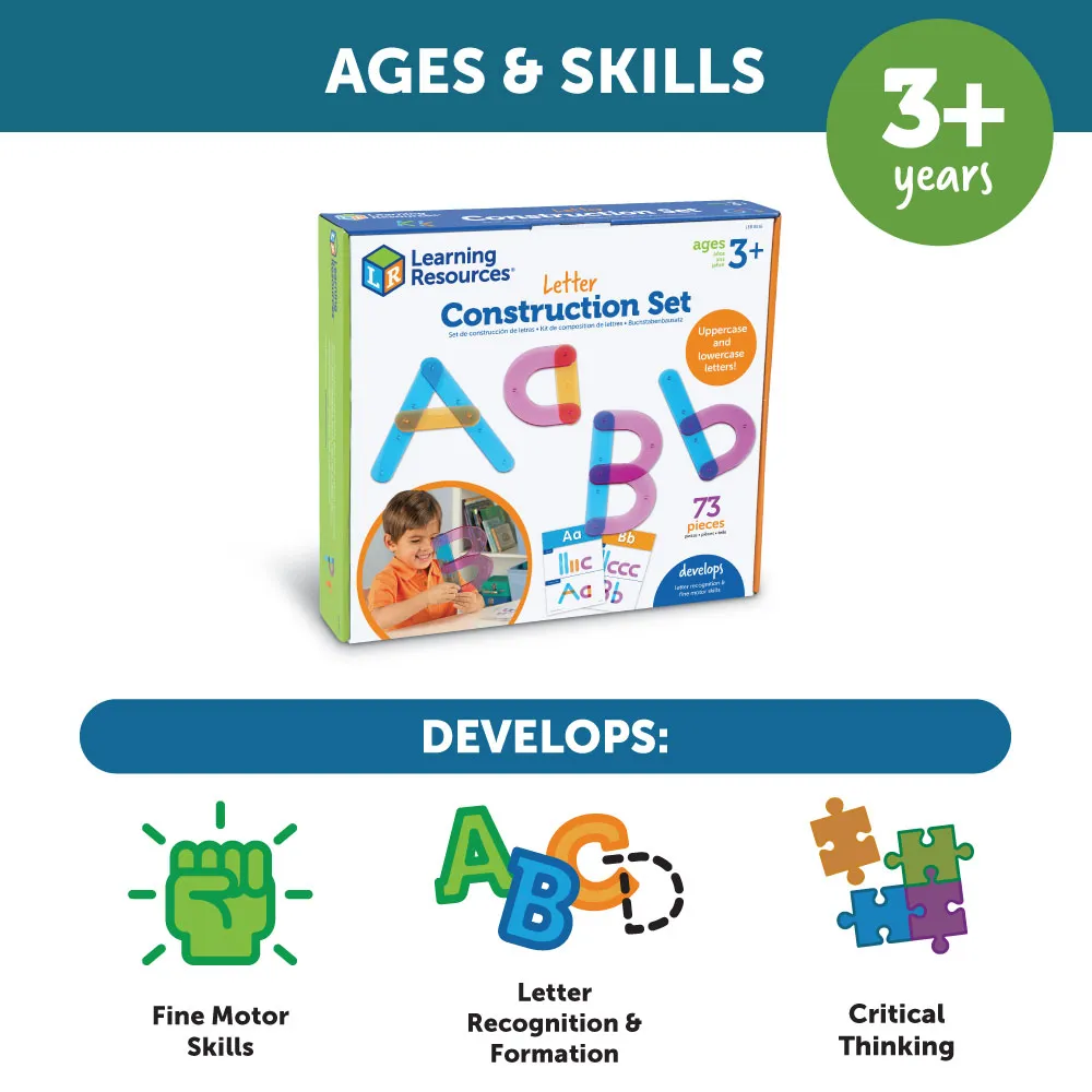 Learning Resources Puzzle Letter Construction Activity Set - Image 6