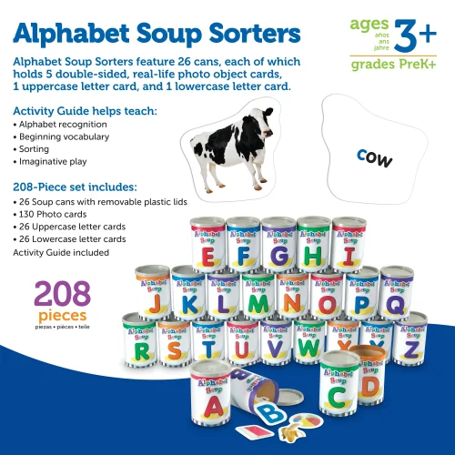 Alternative view of Learning Resources Puzzle Alphabet Soup Sorters