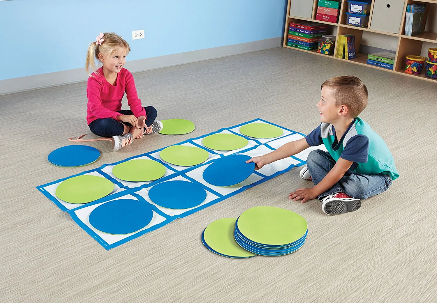 Learning Resources Puzzle Ten-Frame Floor Mat Activity Set - Image 5