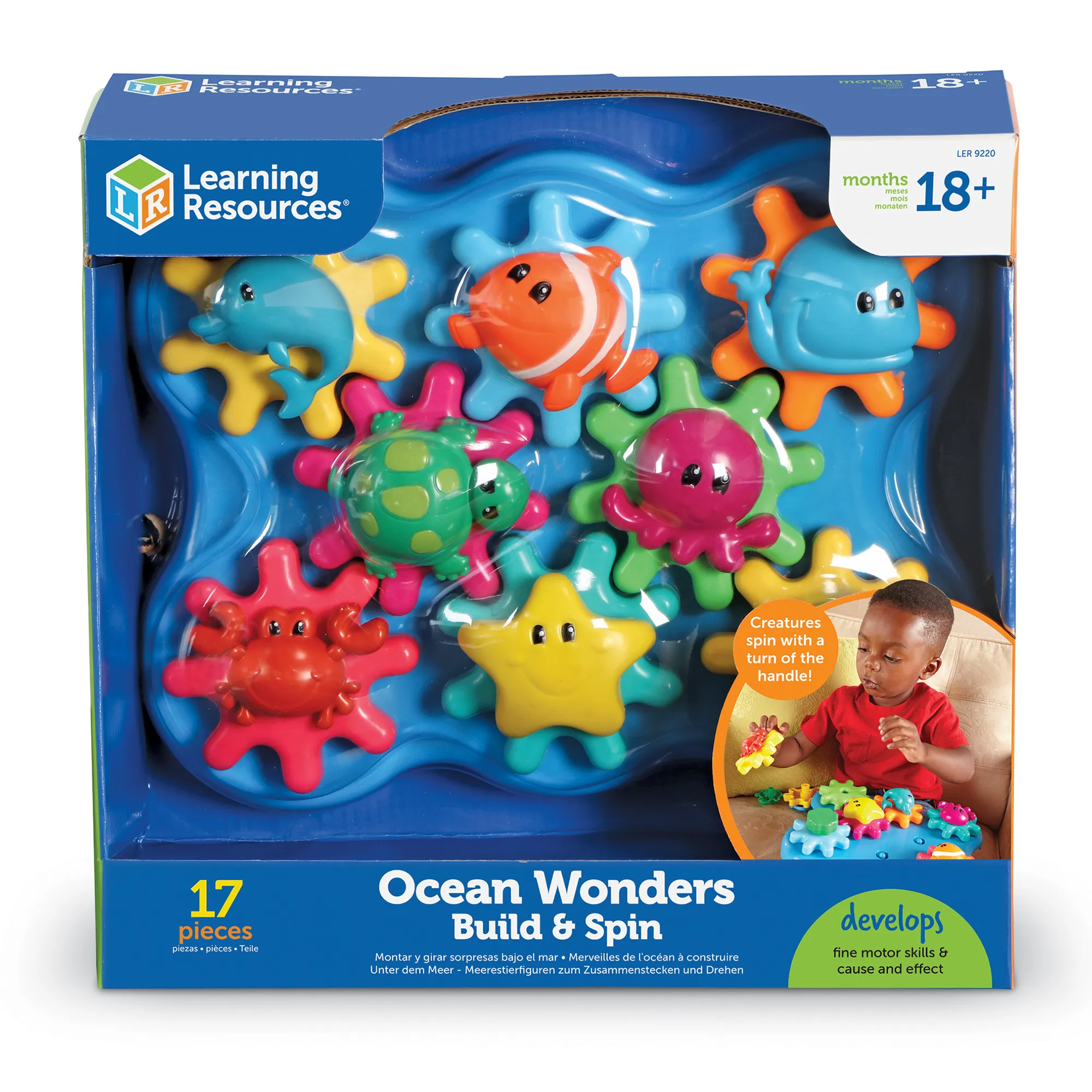 Learning Resources Puzzle Ocean Wonders Build & Spin - Image 5