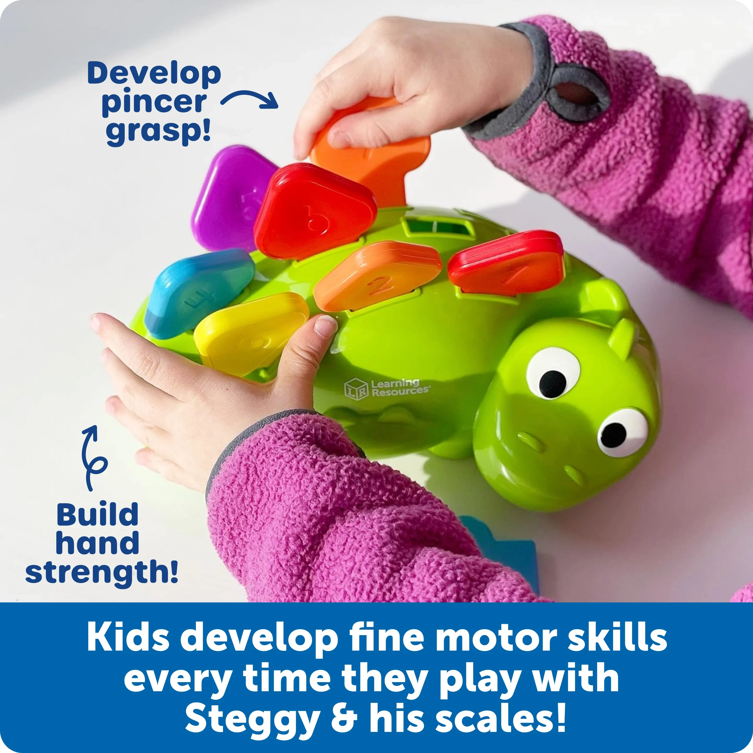 Learning Resources Puzzle Steggy the Fine Motor Dino - Image 3