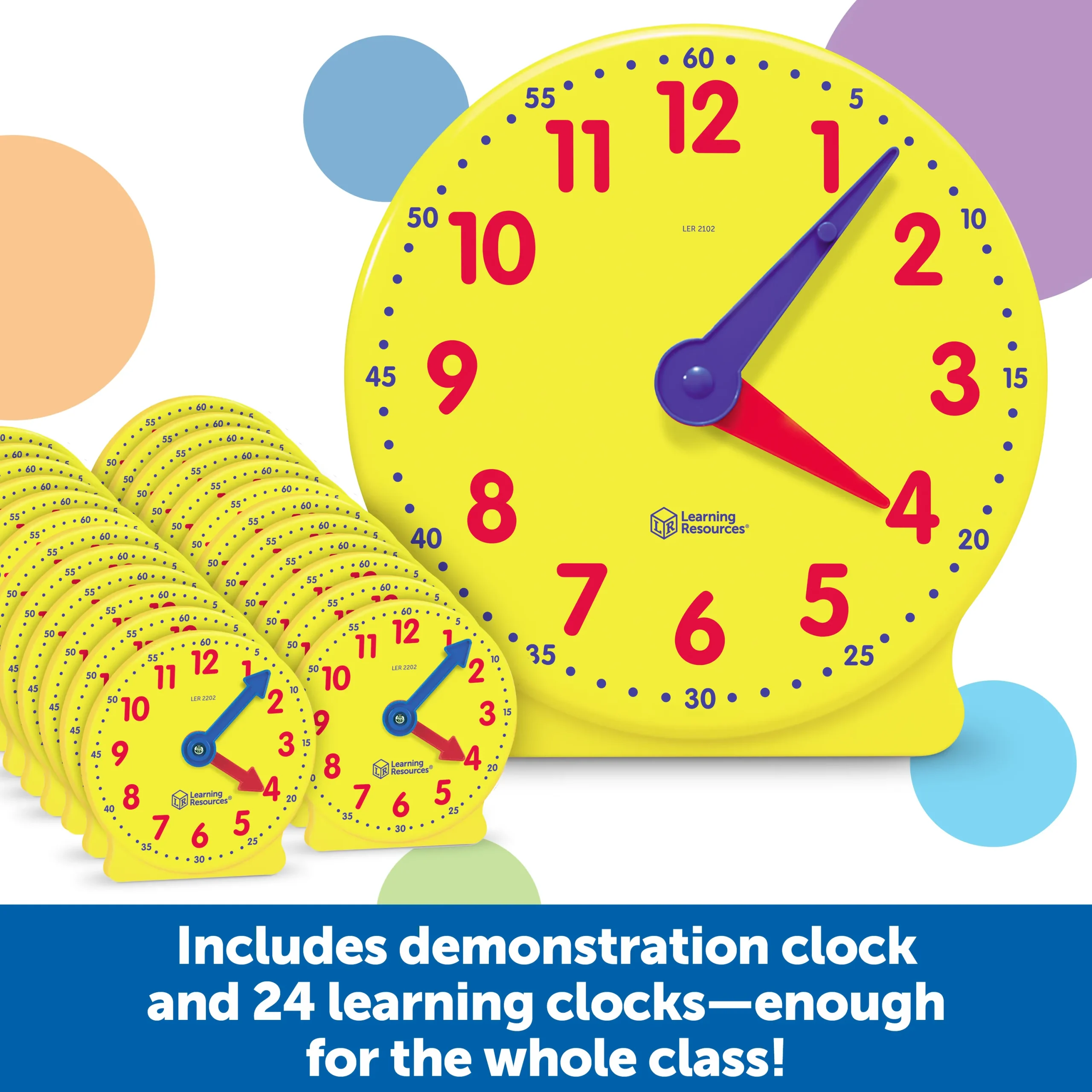 Learning Resources Puzzle Big Time™ Classroom Clock Kit - Image 6