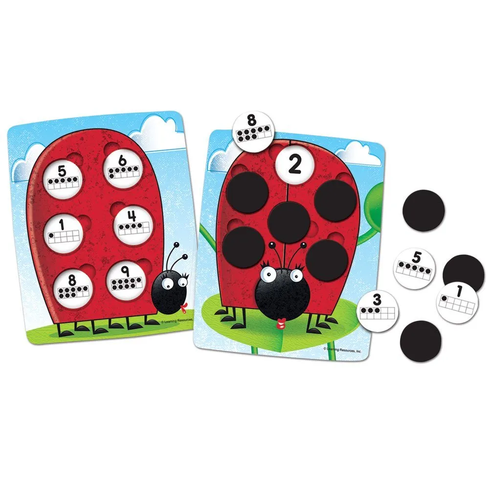 Learning Resources Puzzle 10 On the Spot! Ten-Frame Game - Image 3