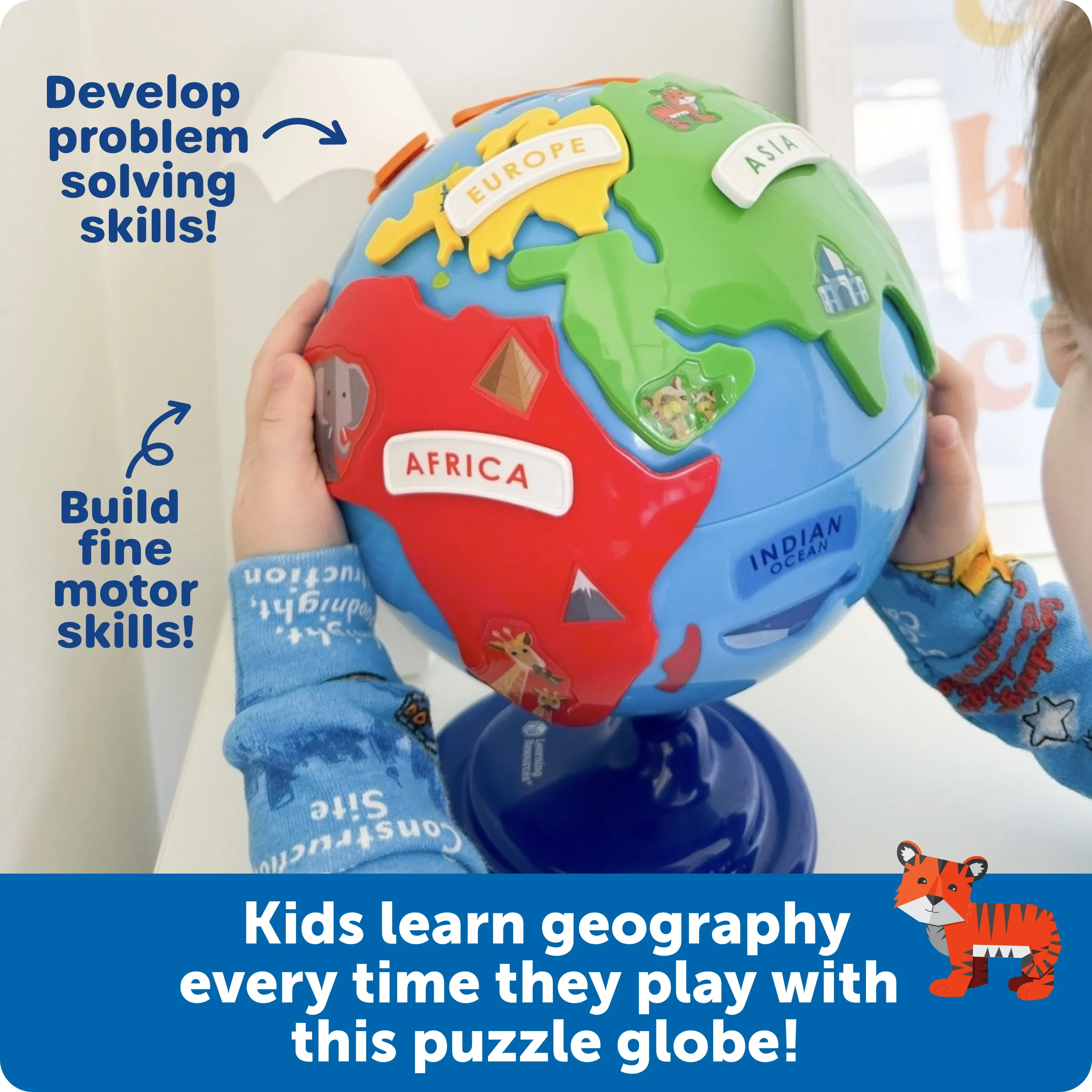 Learning Resources Puzzle Puzzle Globe - Image 3