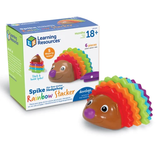Learning Resources Puzzle Spike the Fine Motor Hedgehog Rainbow Stacker