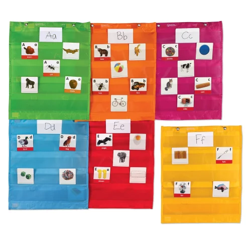 Learning Resources Puzzle Magnetic Pocket Chart Squares, Set of 6