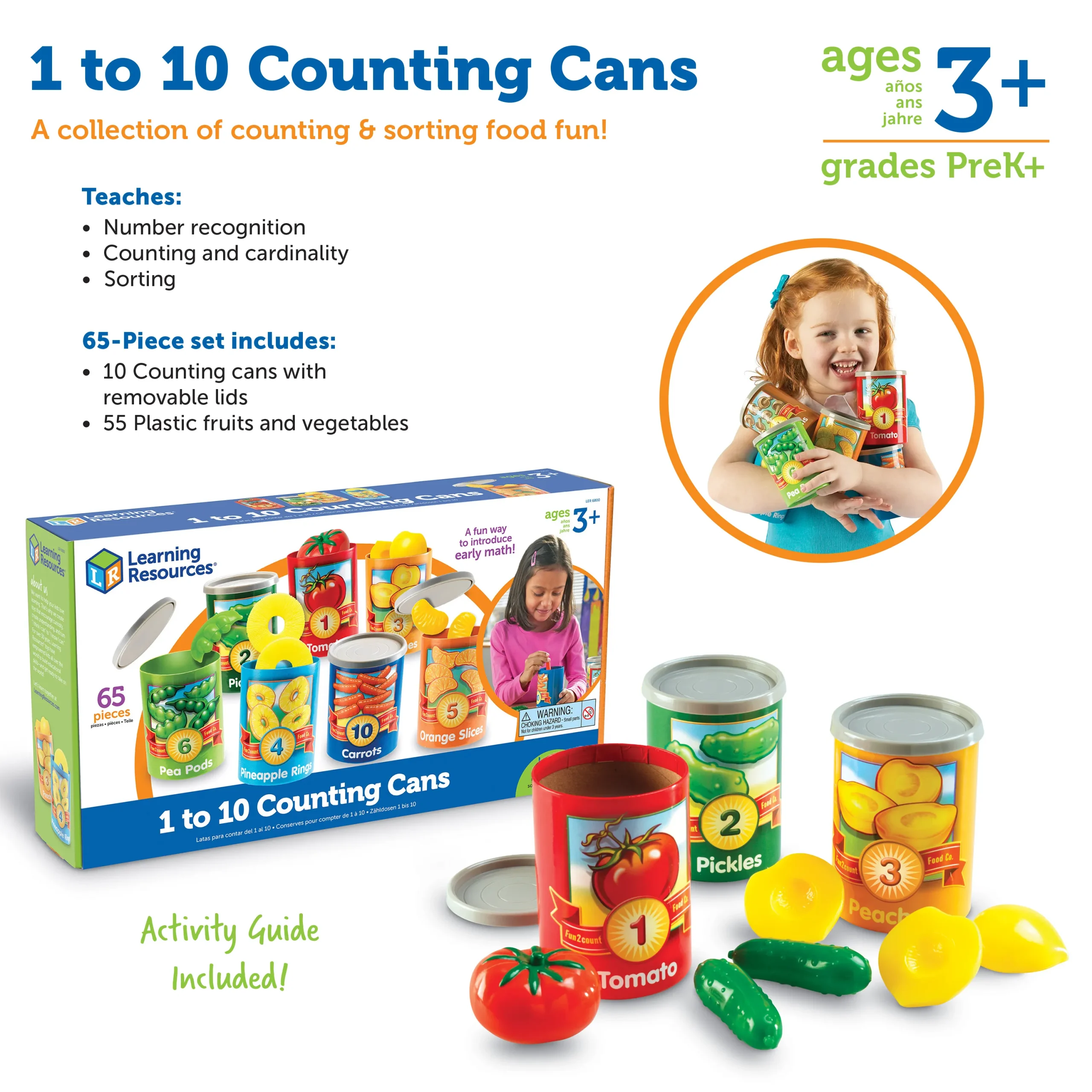Learning Resources Puzzle 1 to 10 Counting Cans - Image 2