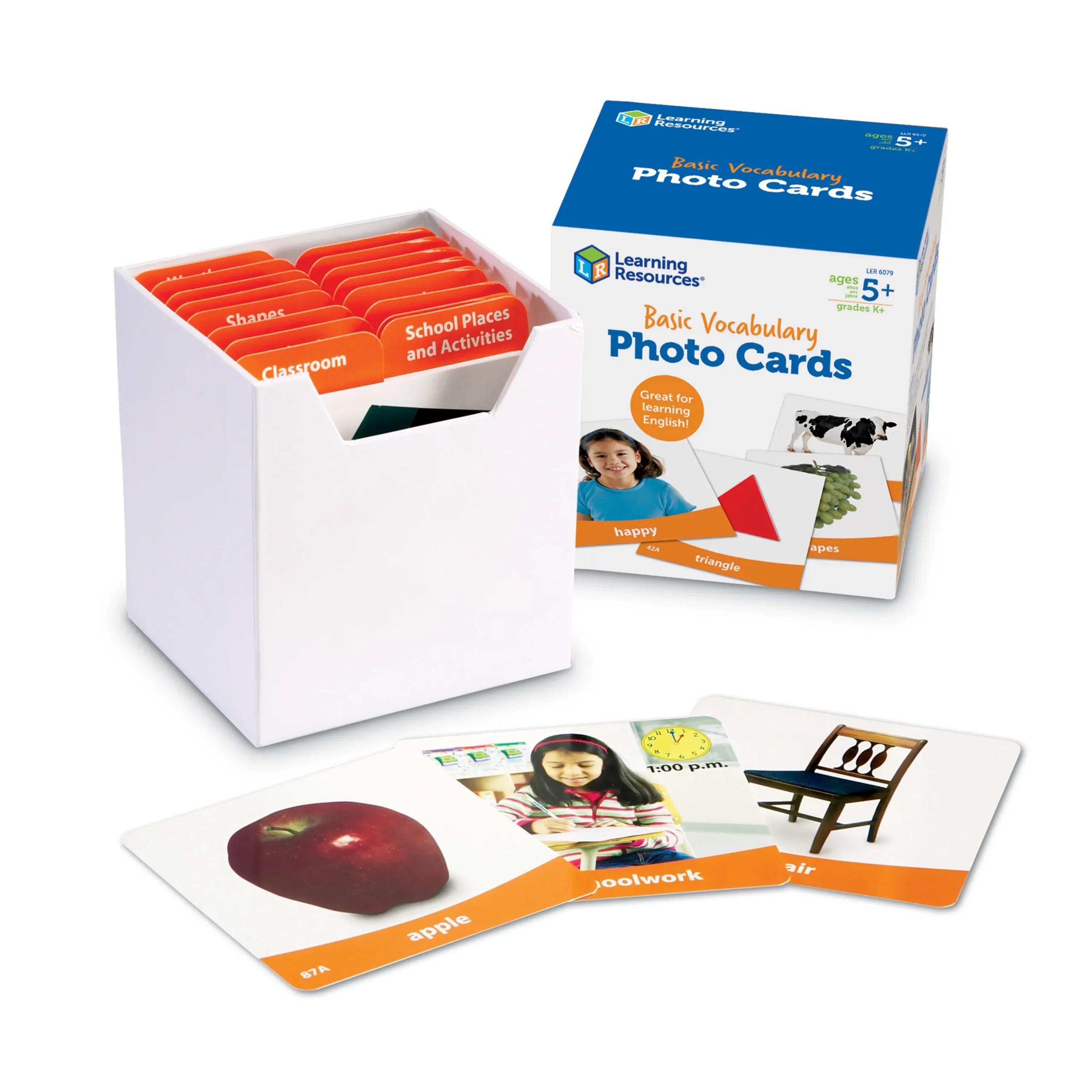 Learning Resources Puzzle Basic Vocabulary Photo Cards Set