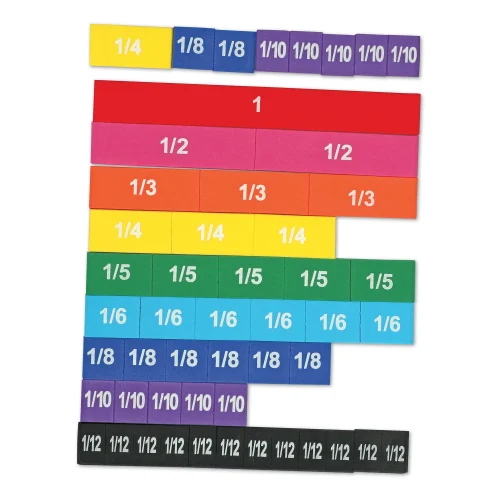 Learning Resources Puzzle Rainbow Fraction® Soft Foam Magnetic Tiles