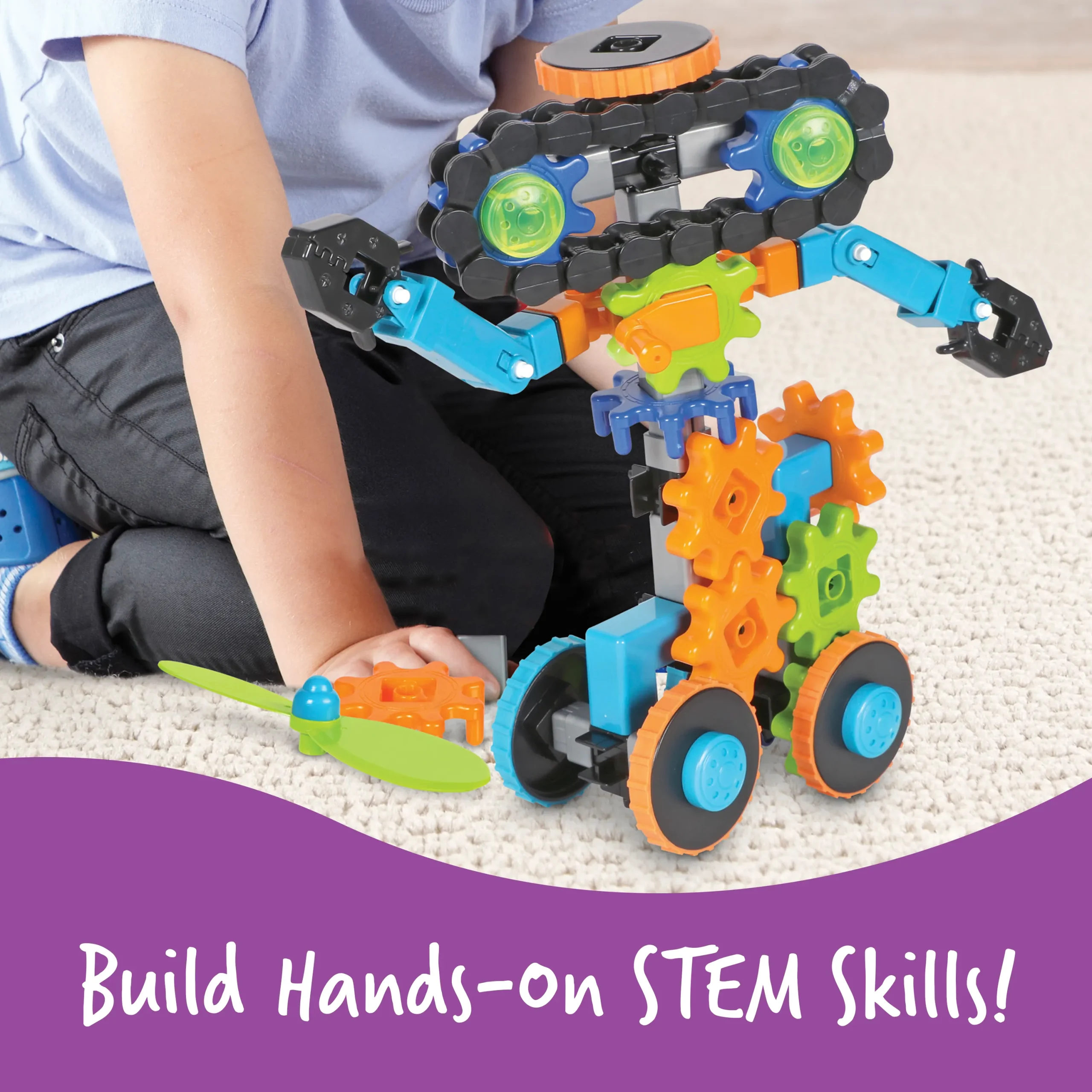 Learning Resources Puzzle Gears! Gears! Gears!® Robots in Motion - Image 4
