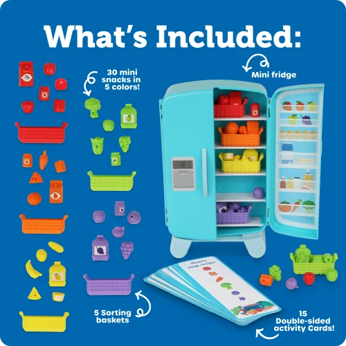 Alternative view of Learning Resources Puzzle Sorting Snacks Mini Fridge