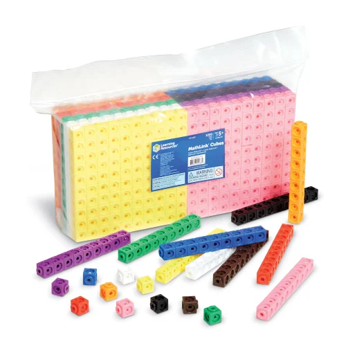 Learning Resources Puzzle MathLink® Cubes, Set of 1000