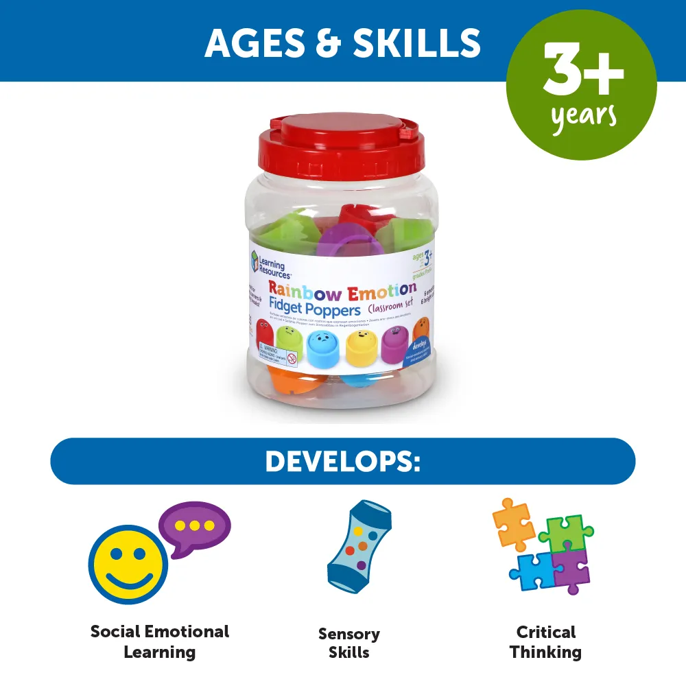 Rainbow Emotion Fidget Poppers Classroom Set - Image 6