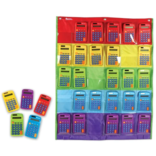 Learning Resources Puzzle Rainbow Calculators & Storage Chart