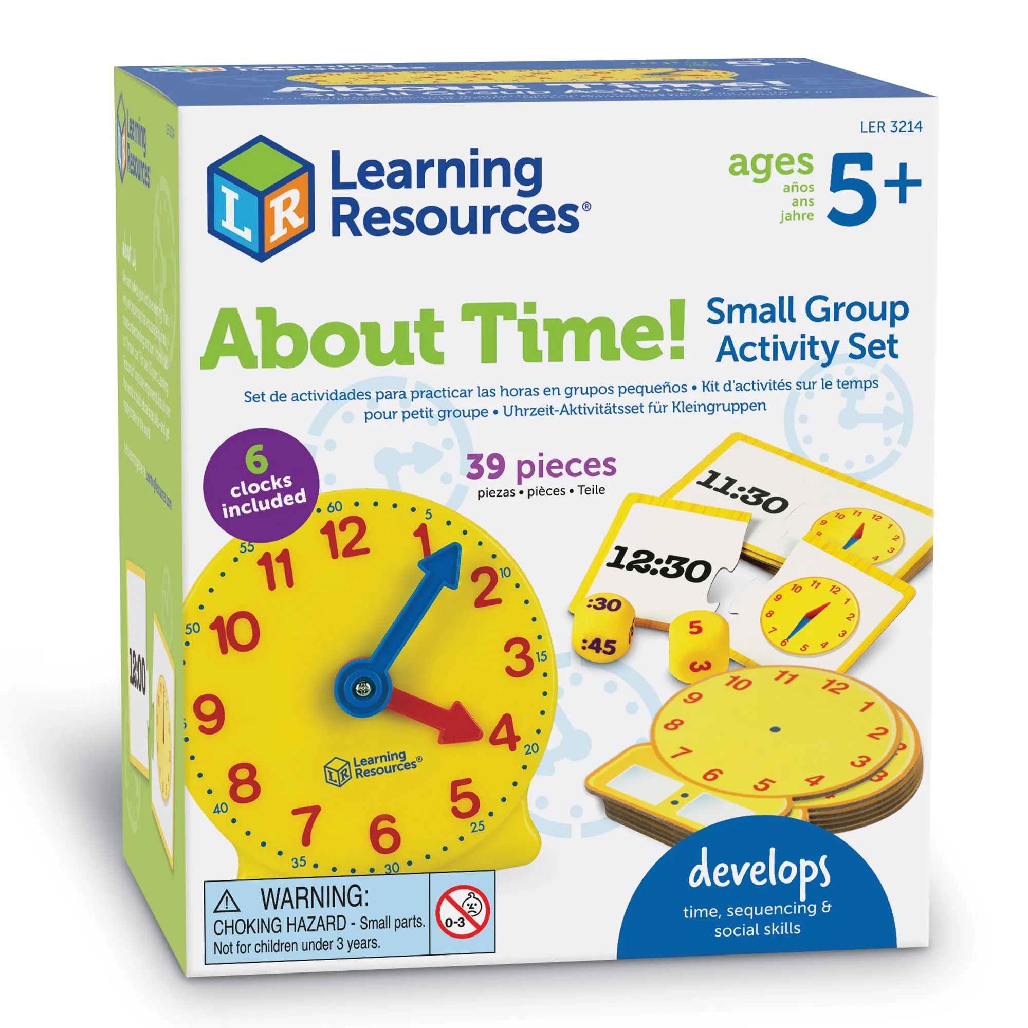 Learning Resources Puzzle About Time! Small Group Activity Set - Image 4