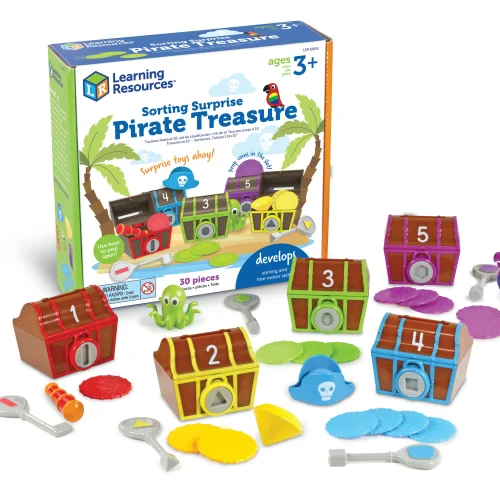 Learning Resources Puzzle Sorting Surprise Pirate Treasure