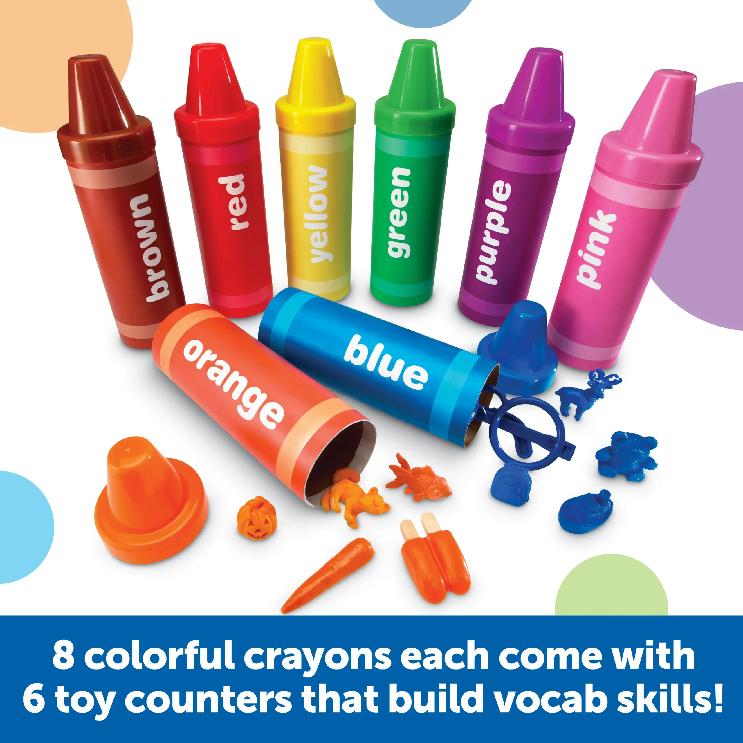 Learning Resources Puzzle Rainbow Sorting Crayons - Image 4