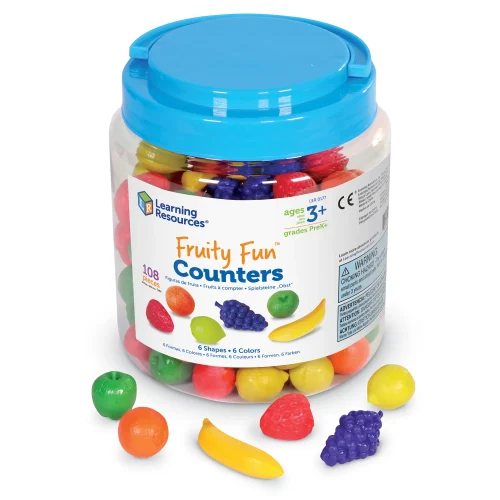 Learning Resources Puzzle Fruity Fun™ Counters, Set of 108