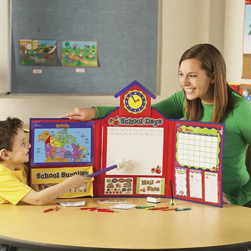 Alternative view of Learning Resources Puzzle Pretend & Play® School Set with Canadian Map