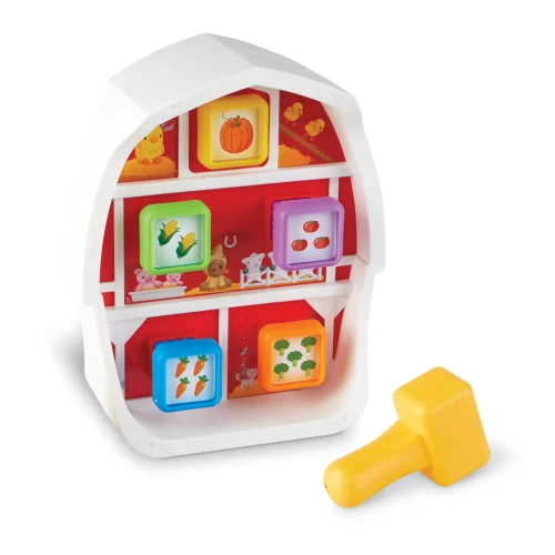 Learning Resources Puzzle Peeksville® Barnyard Pounding Bench