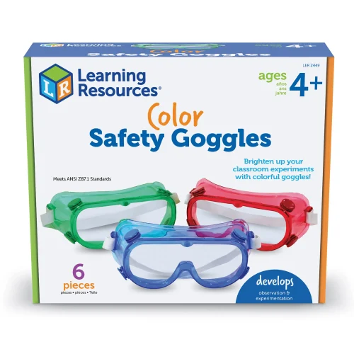 Alternative view of Color Safety Goggles, Set of 6