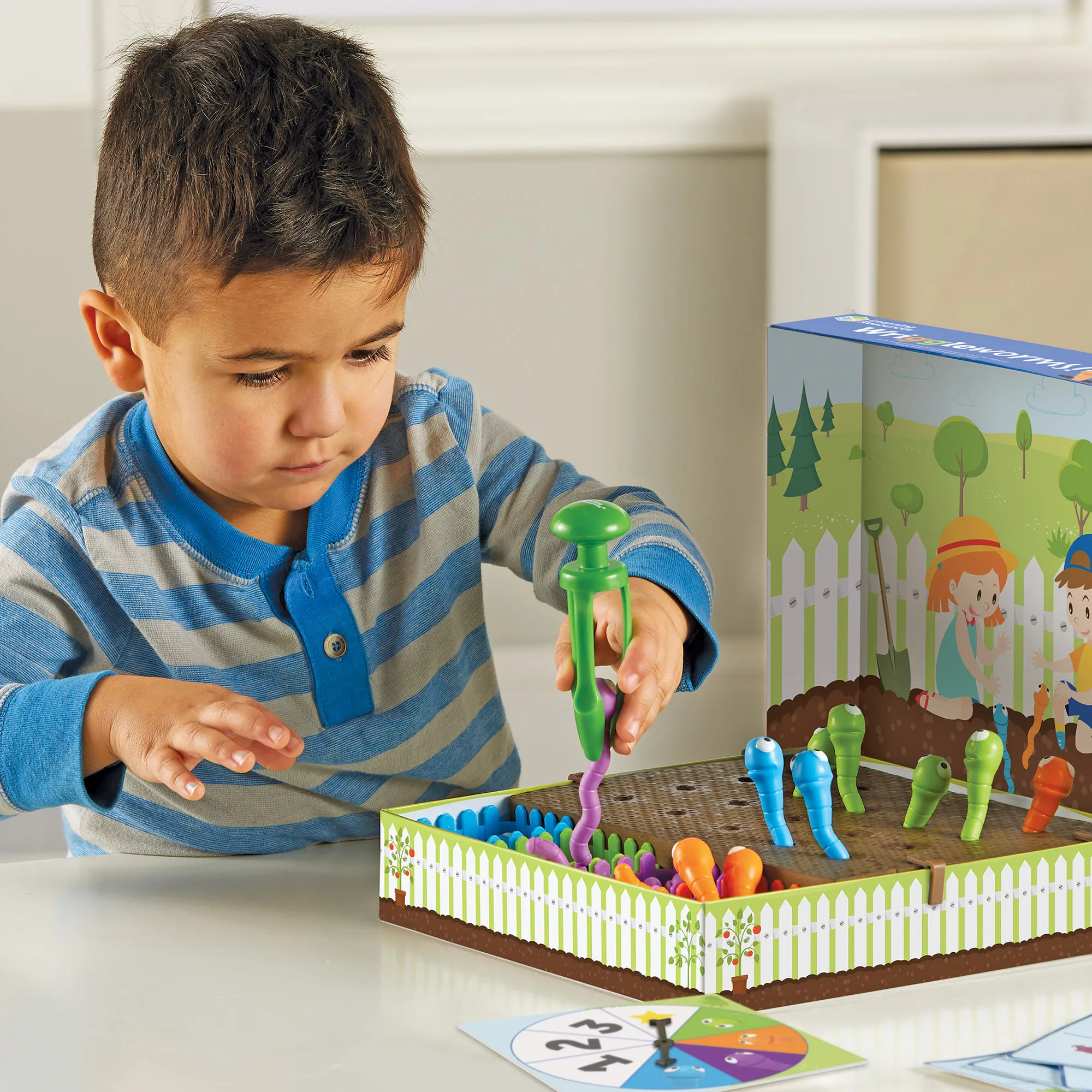 Learning Resources Puzzle Wriggleworms! Fine Motor Activity Set - Image 4