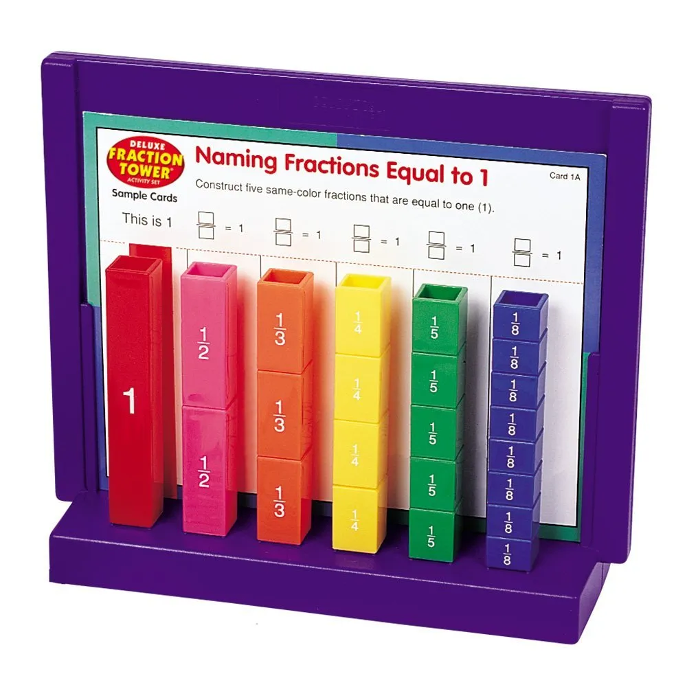 Learning Resources Puzzle Fraction Tower® Activity Set - Image 5