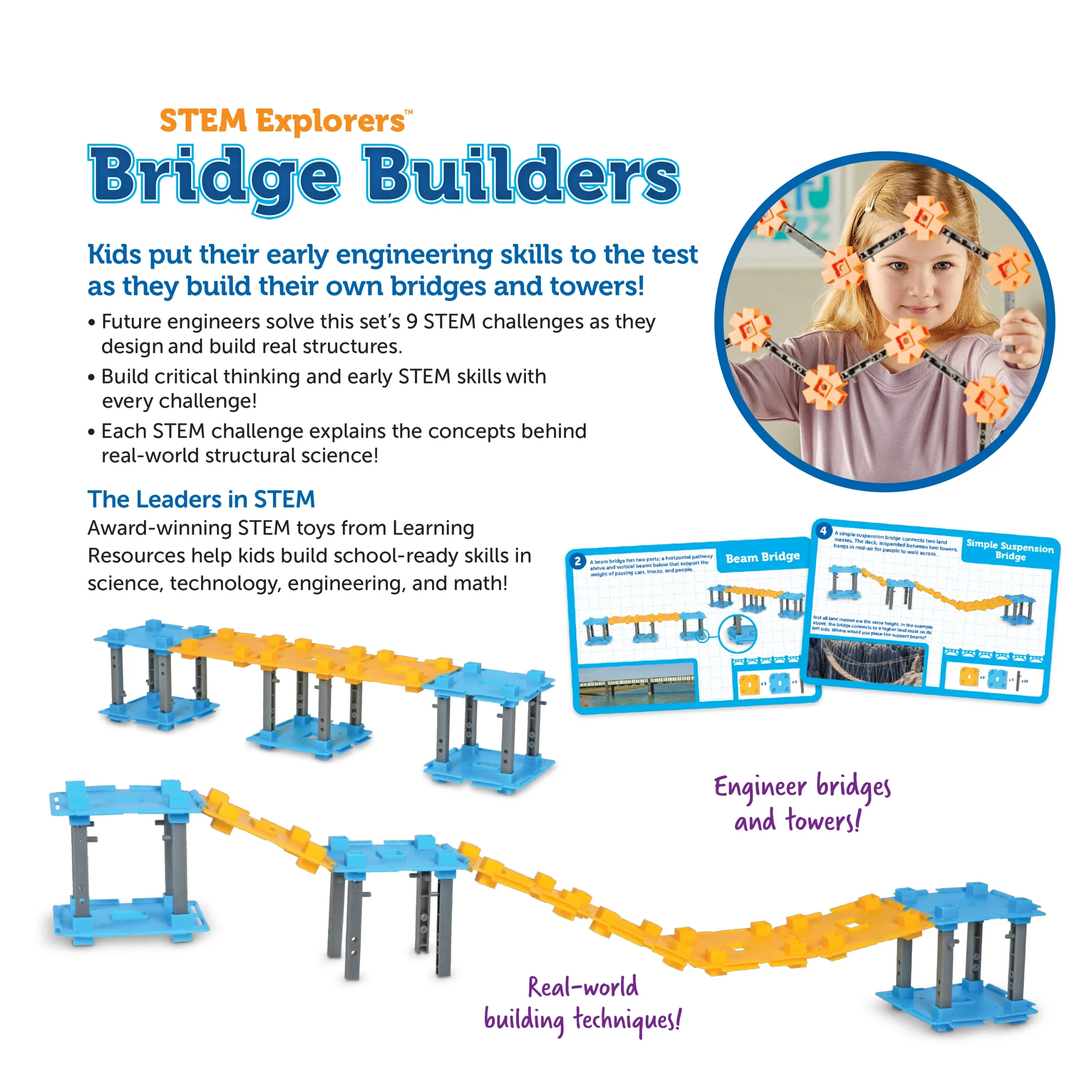 Learning Resources Puzzle STEM Explorers™ Bridge Builders - Image 6
