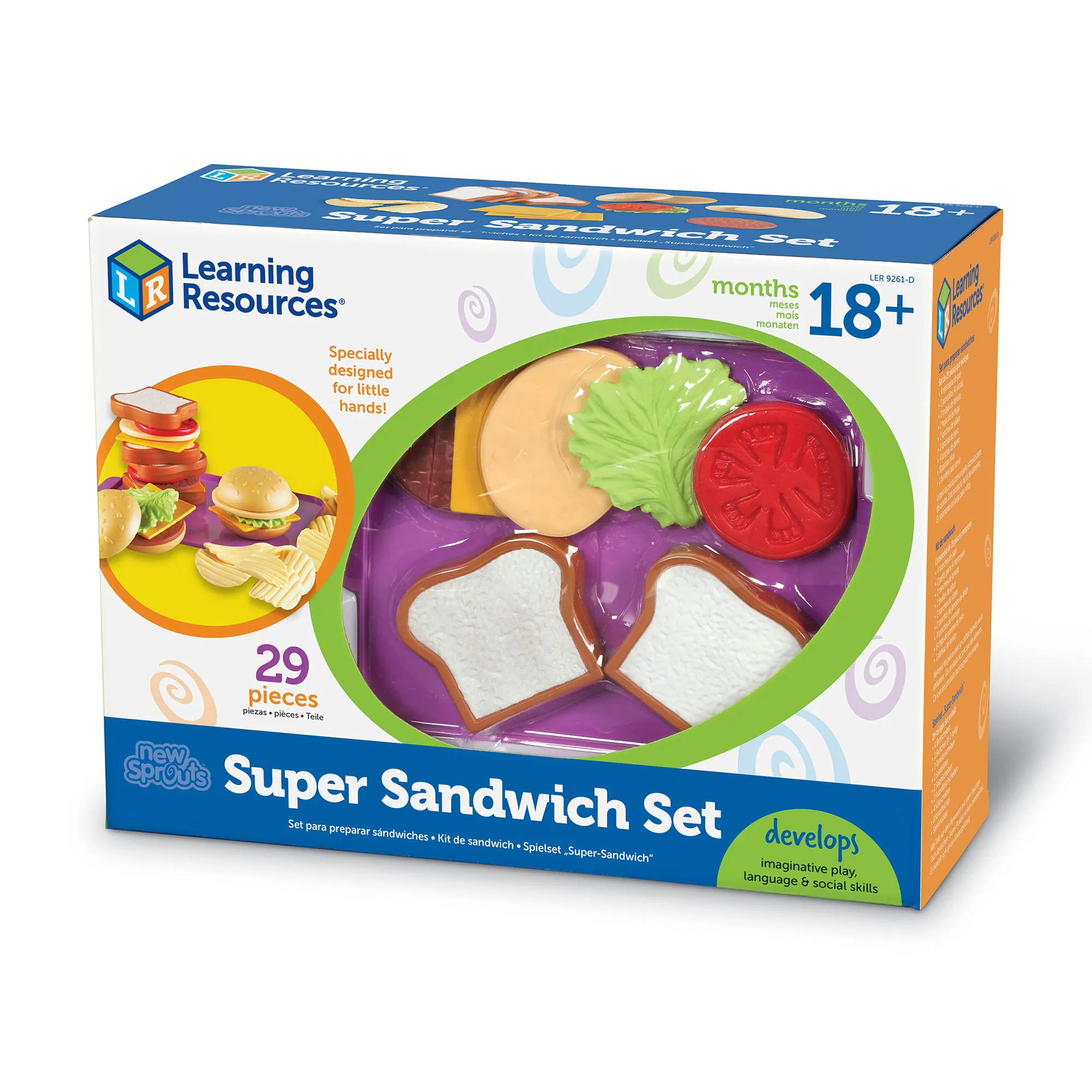 Learning Resources Puzzle New Sprouts® Super Sandwich Set - Image 2