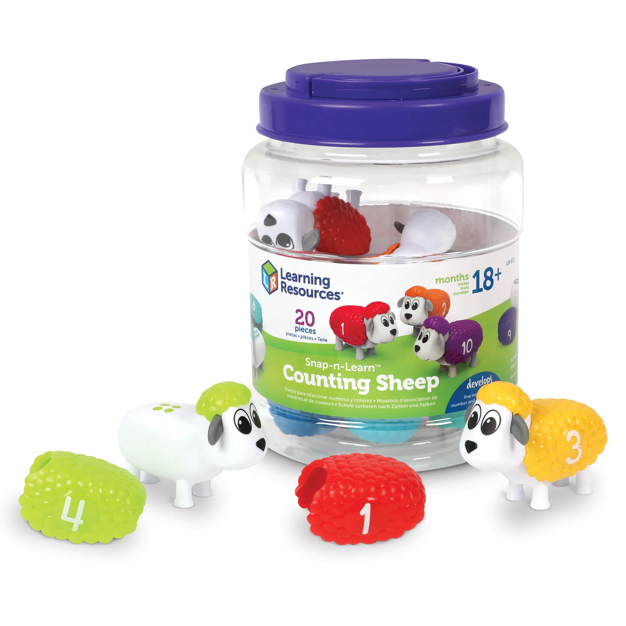 Learning Resources Puzzle Snap-n-Learn™ Counting Sheep - Image 6