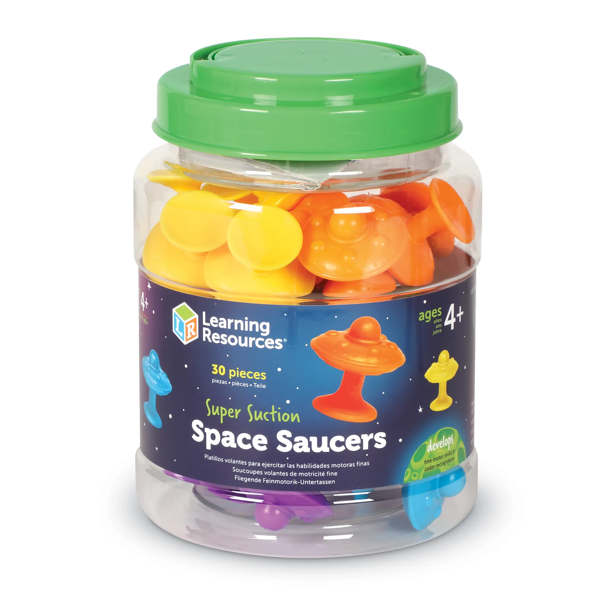 Learning Resources Puzzle Super Suction Space Saucers - Image 2