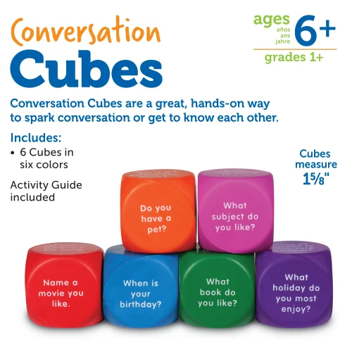 Alternative view of Learning Resources Puzzle Conversation Cubes