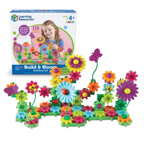 Learning Resources Puzzle Gears! Gears! Gears!® Build & Bloom Building Set