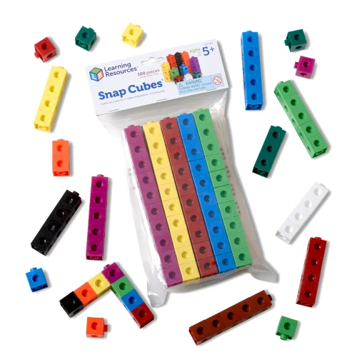 Learning Resources Puzzle Snap Cubes®, Set of 100